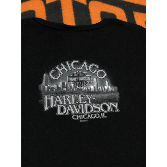 VTG 2003 Harley-Davidson Shirt Large Women, With Glitter CHICAGO, ILLINOIS - Picture 5 of 6